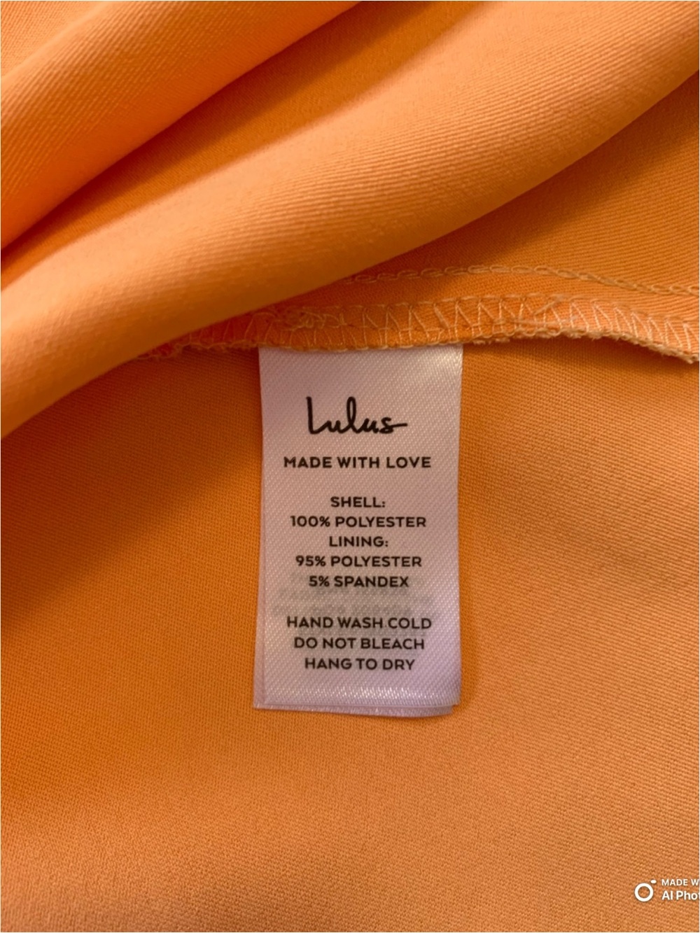 Lulus Large Incredible Love Light Orange Satin Cowl Back Midi Slip Dress NWT - Picture 13 of 16